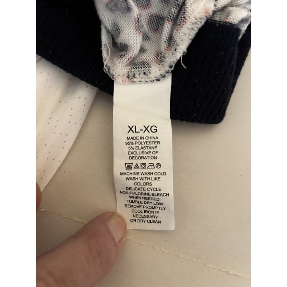 Kate Spade Womens Blue White Pink Leopard Print V-Neck Long Sleeve Pajama Set XL - Picture 16 of 16